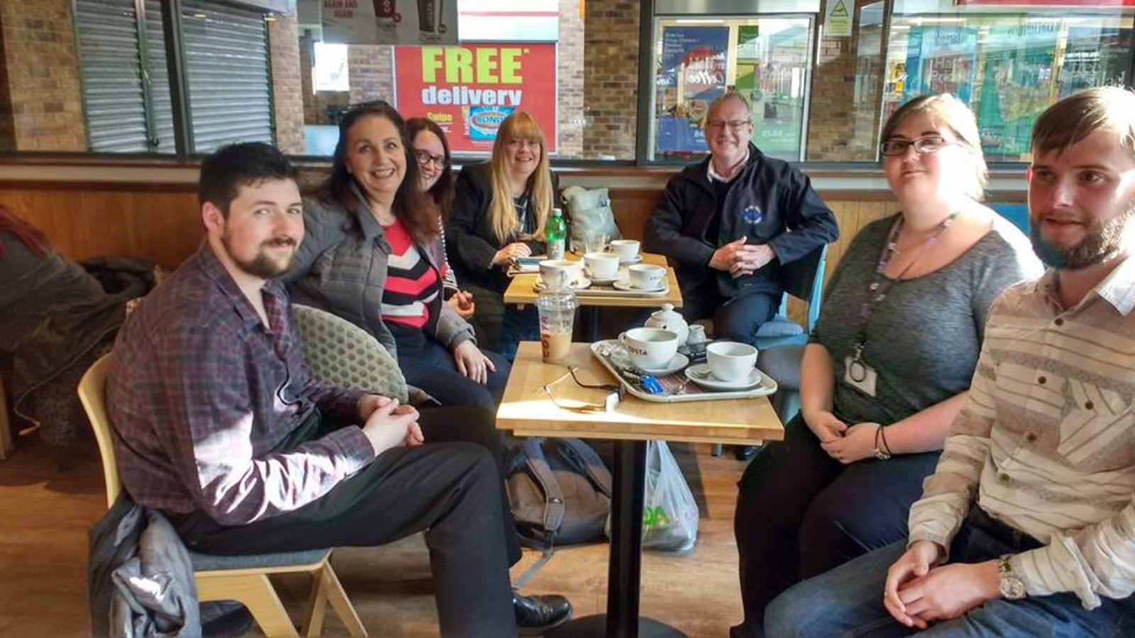 Buckley Labour Party at a Costa Coffee Surgery
