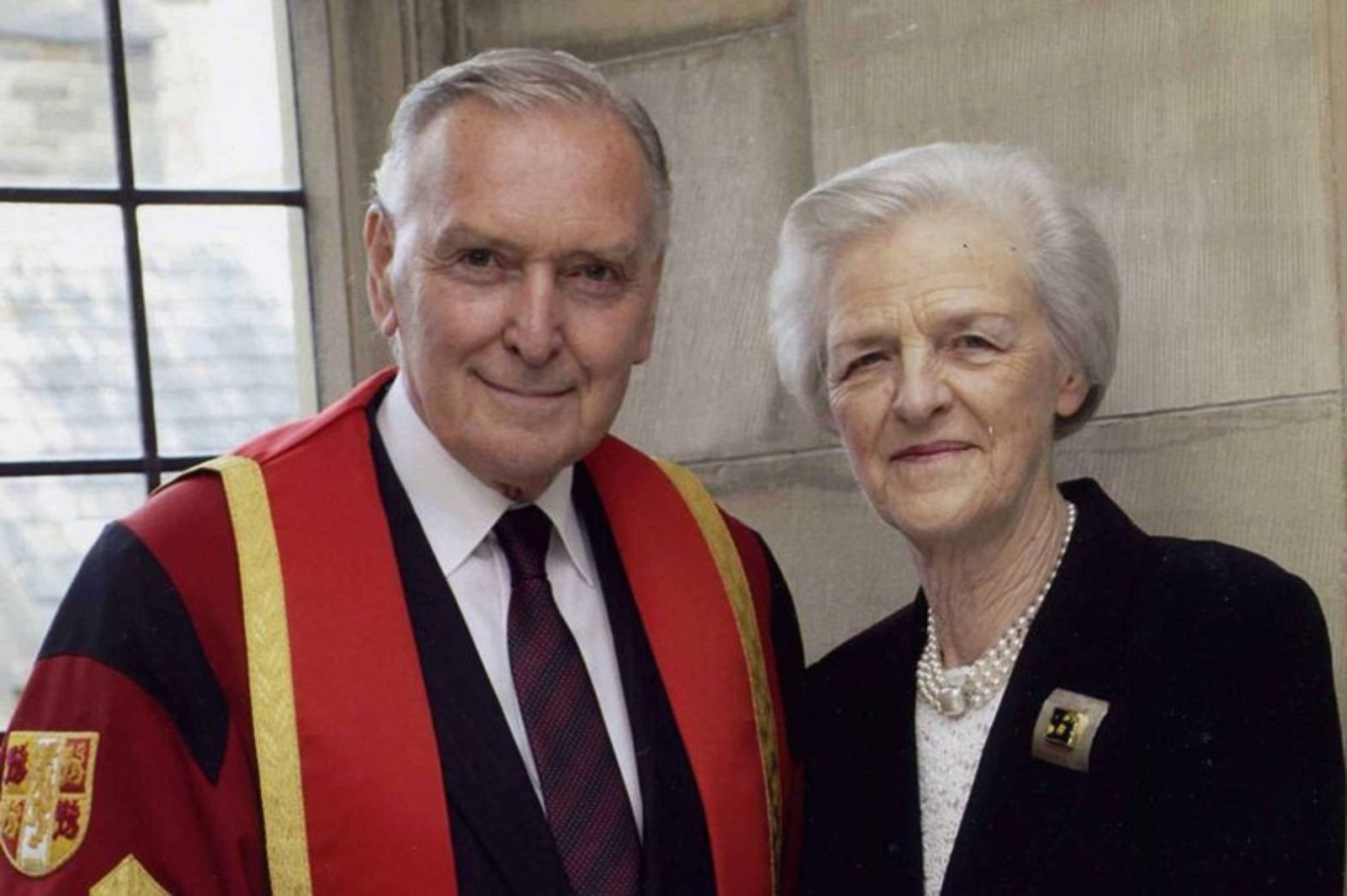 Lord Barry Jones with his wife Lady Janet